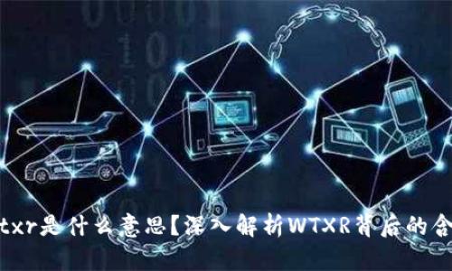 区块链wtxr是什么意思？深入解析WTXR背后的含义与应用