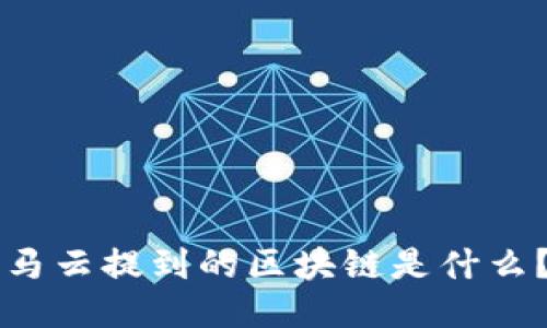 马云提到的区块链是什么？